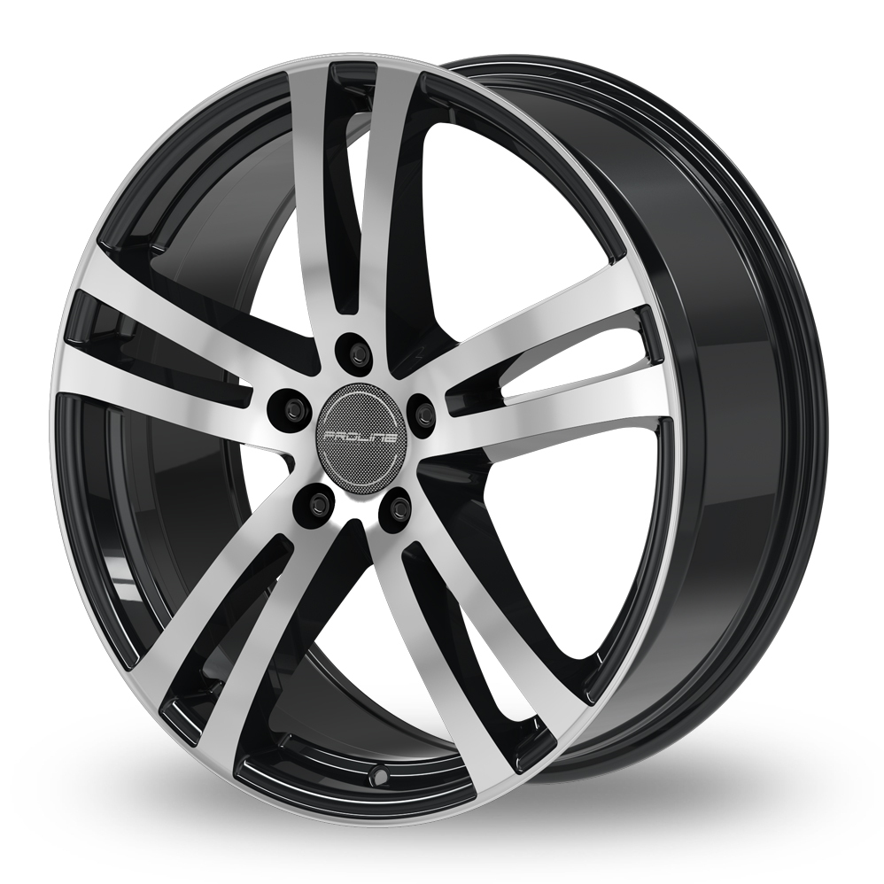 19 Inch Proline BX700 Black Polished Alloy Wheels