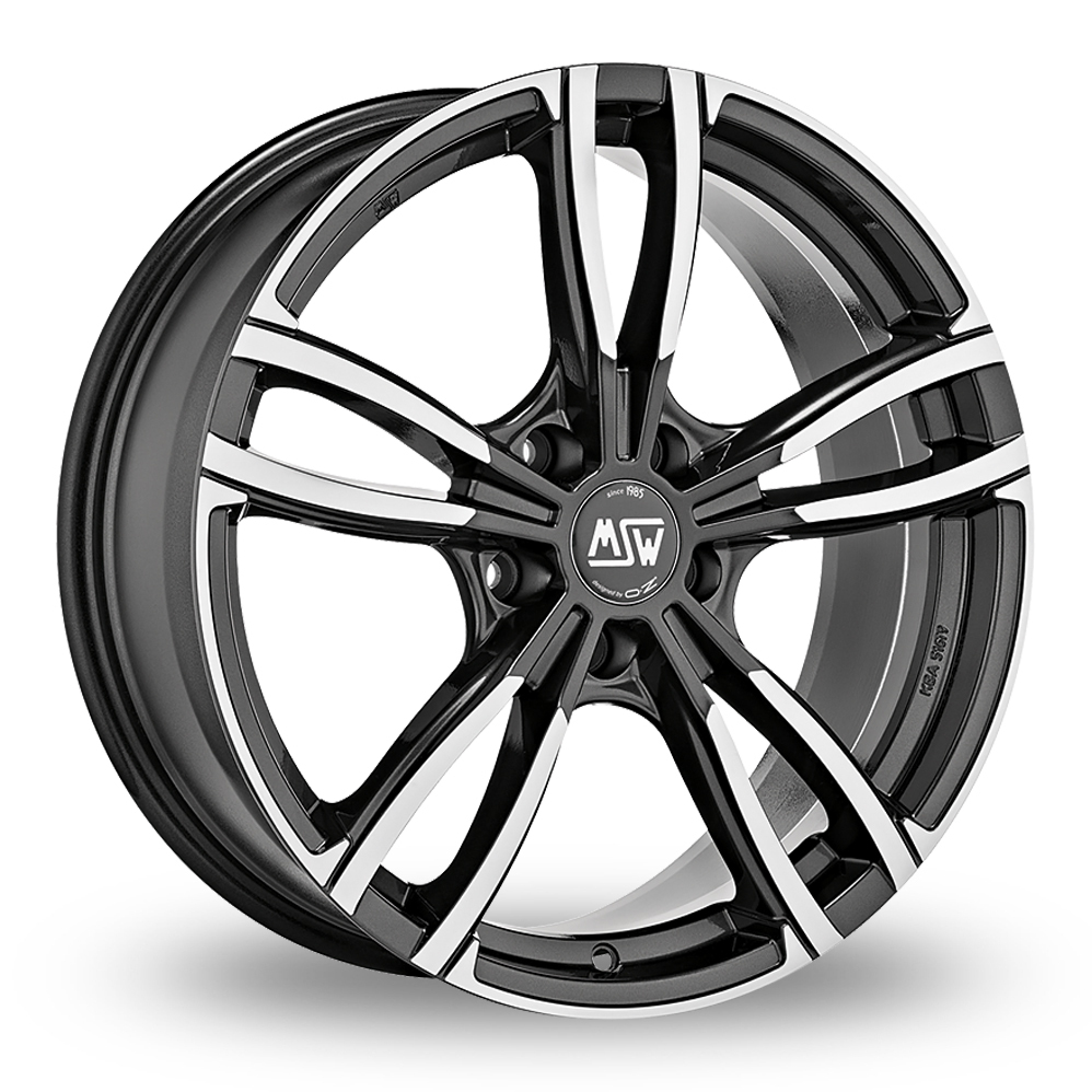 18 Inch MSW (by OZ) 73 Grey Polished Alloy Wheels