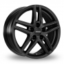 17 Inch Ronal R65 Matt Black Alloy Wheels