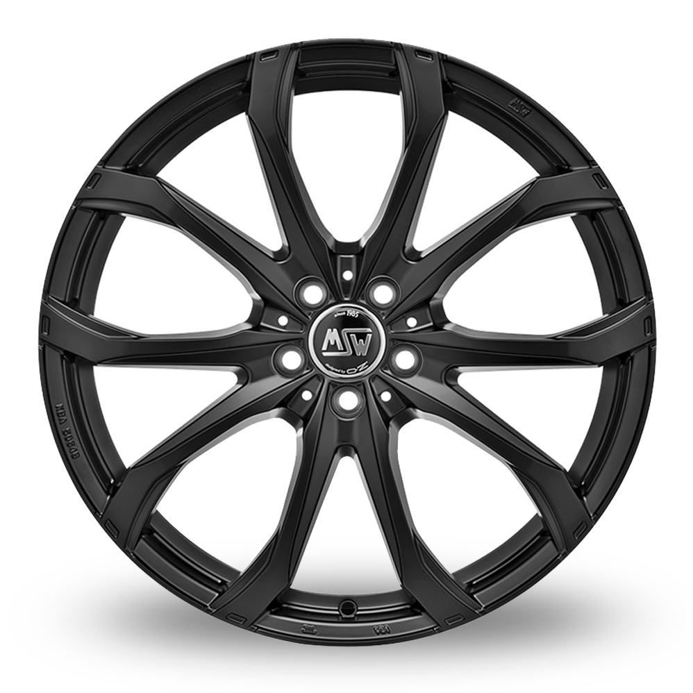 17 Inch MSW (by OZ) 48 Matt Black Alloy Wheels