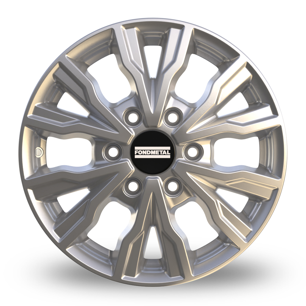 16 Inch Fondmetal PRO2 Gloss Silver Alloy Wheels