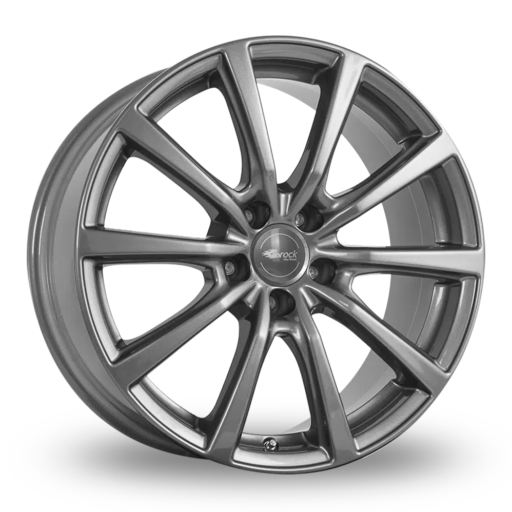 18 Inch Brock B32 Titan Metallic Alloy Wheels