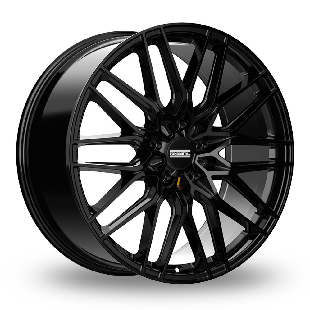 21 Inch Fondmetal Cratos Gloss Black Alloy Wheels