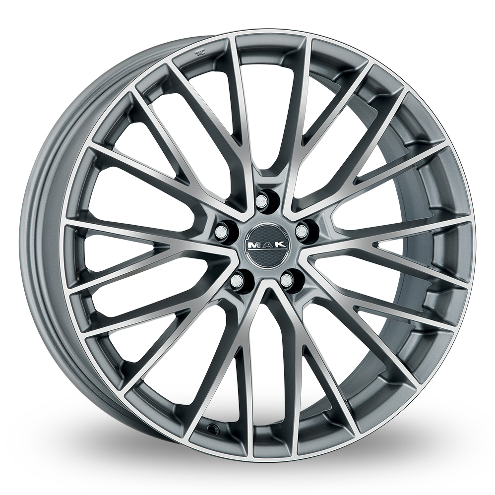 19 Inch MAK Speciale Graphite Mirror Face Alloy Wheels