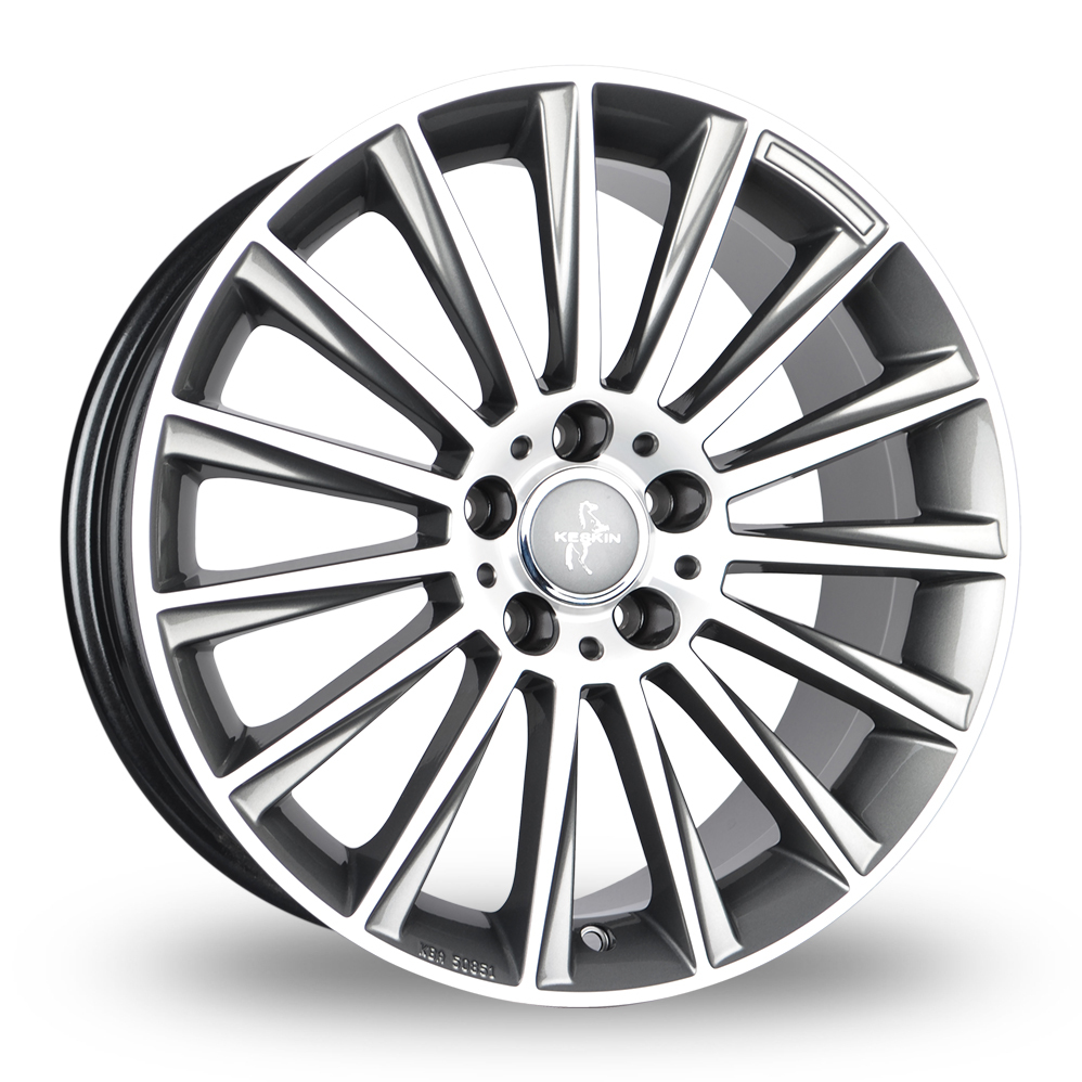 18 Inch Keskin Tuning KT18 Palladium Front Polished Alloy Wheels