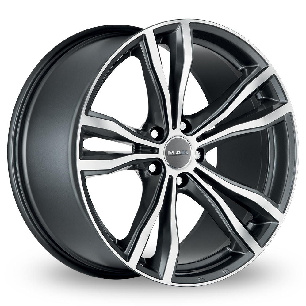 21 Inch MAK X-Mode Gun Metal Mirror Face Alloy Wheels