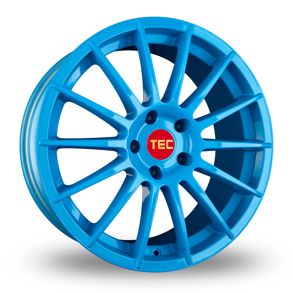 19 Inch TEC Speedwheels AS2 Light Blue Alloy Wheels