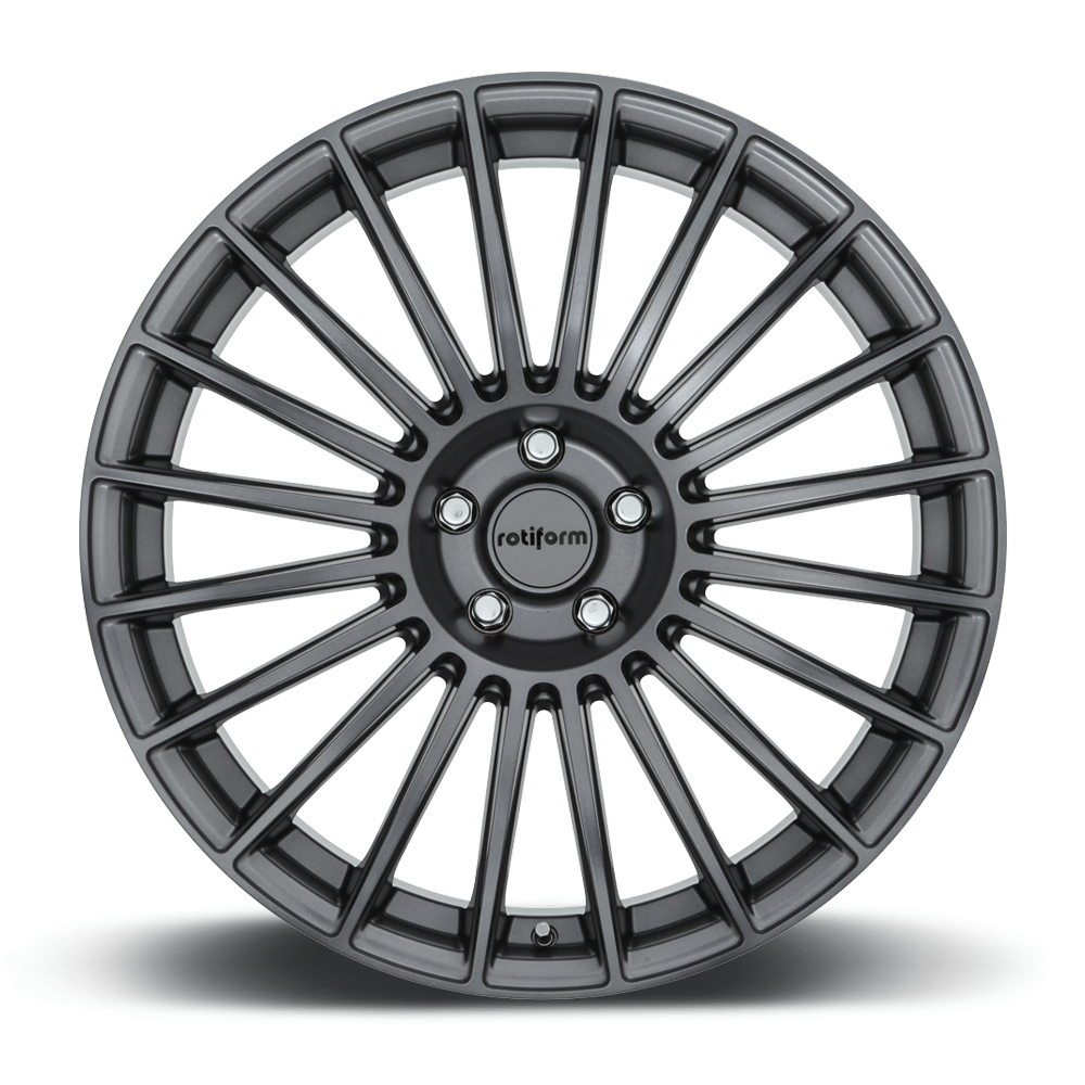 8.5x19 (Front) & 9.5x19 (Rear) Rotiform BUC Anthracite Alloy Wheels