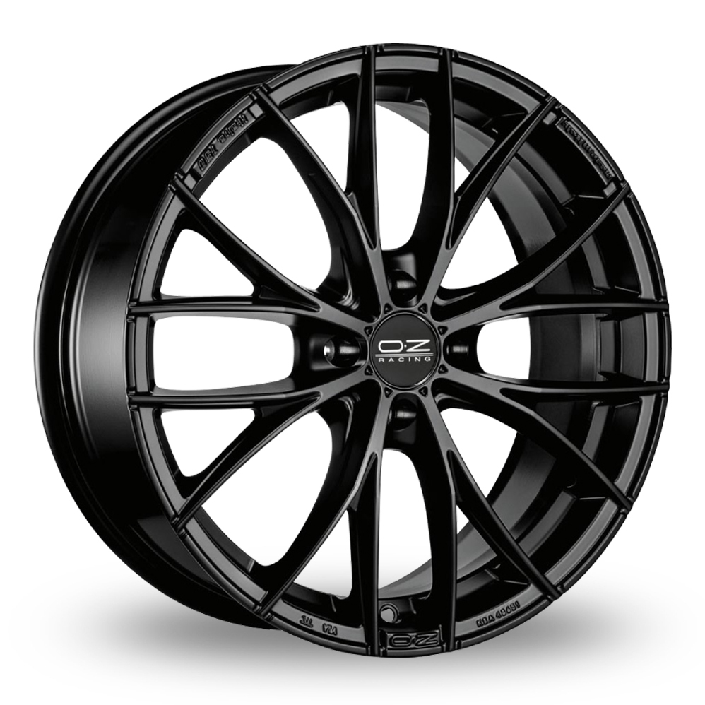 17 Inch OZ Racing Italia 150 4 Stud Matt Black Alloy Wheels