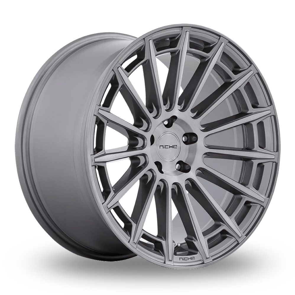 20 Inch Niche Amalfi Platinum Silver Alloy Wheels