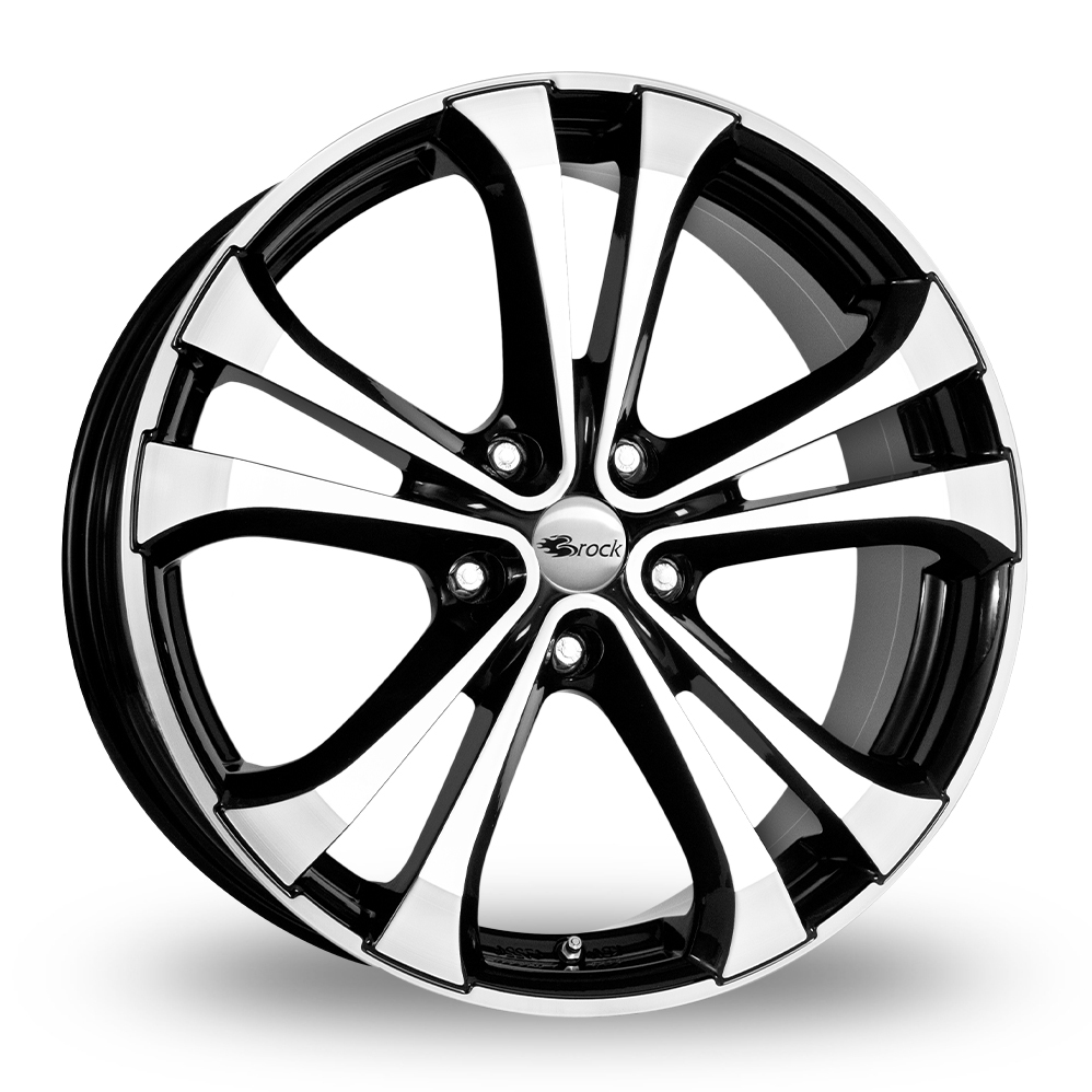 19 Inch RC Design RC17 Gloss Black Polished Alloy Wheels