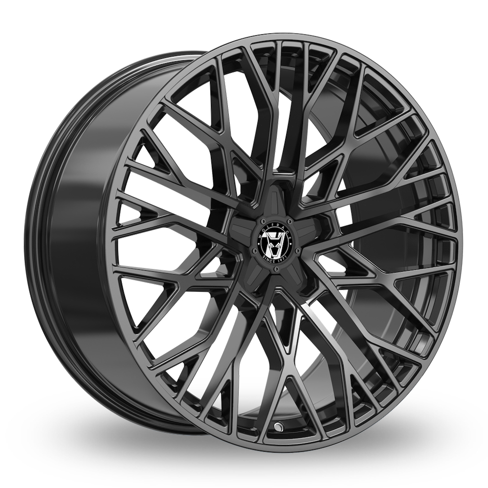 20 Inch Wolfrace Venom Black Edition Gloss Black Alloy Wheels