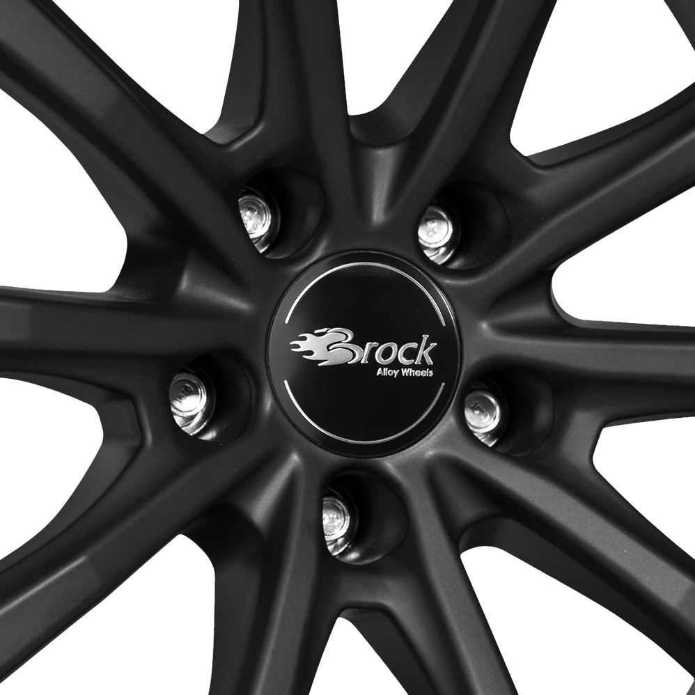 20 Inch Brock B32 Matt Black Alloy Wheels