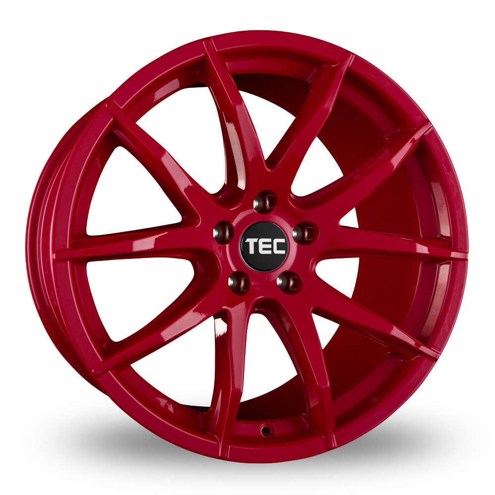 19 Inch TEC Speedwheels GT3 Red Alloy Wheels