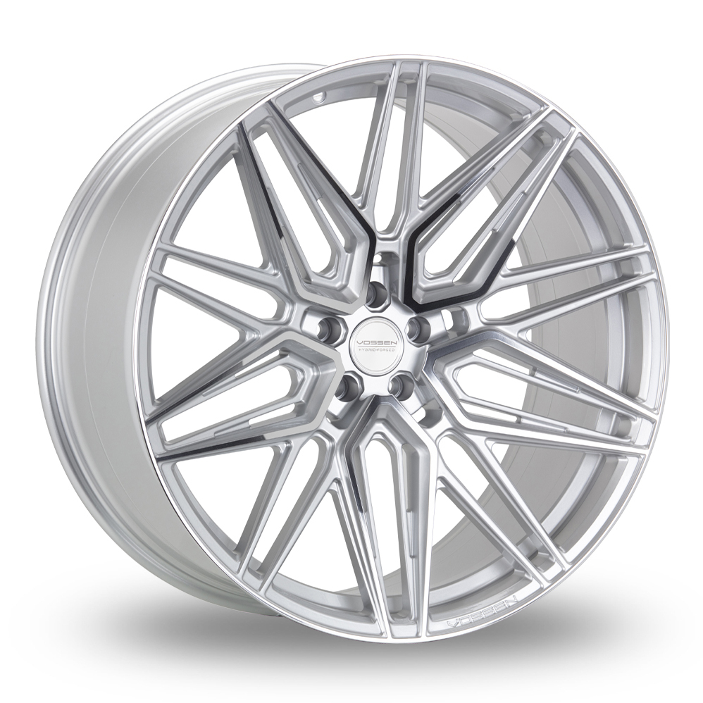 22 Inch Vossen HF-7 Concave Silver Polished Alloy Wheels