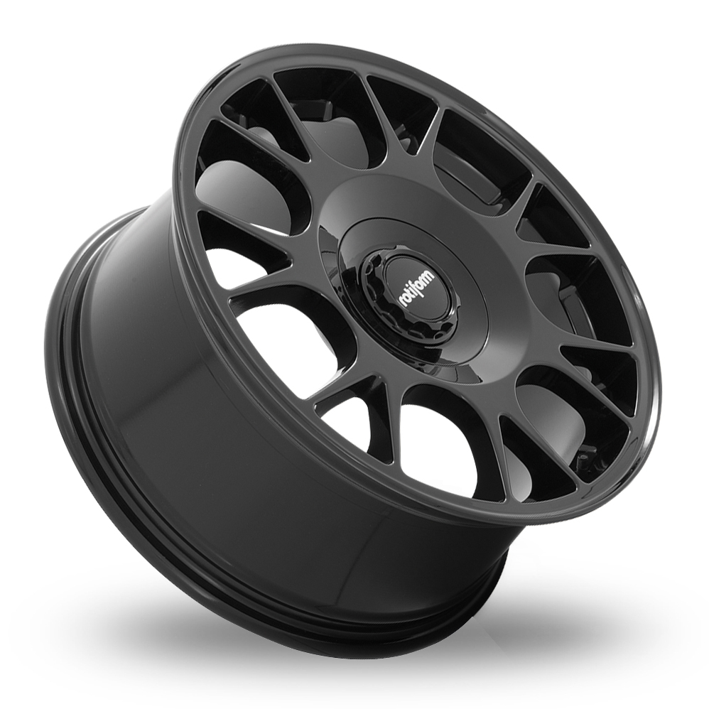 8.5x20 (Front) & 10.5x20 (Rear) Rotiform TUF-R Gloss Black Alloy Wheels