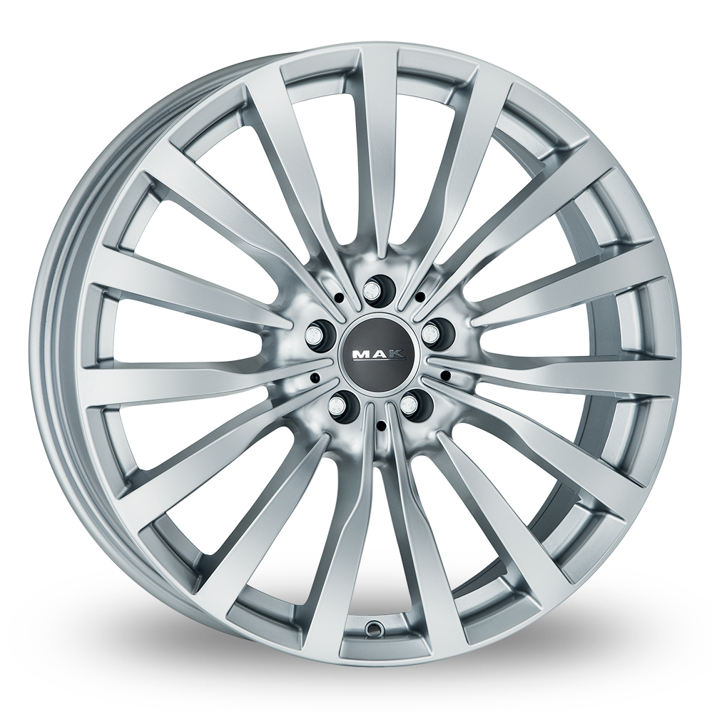 19 Inch MAK Krone Silver Alloy Wheels