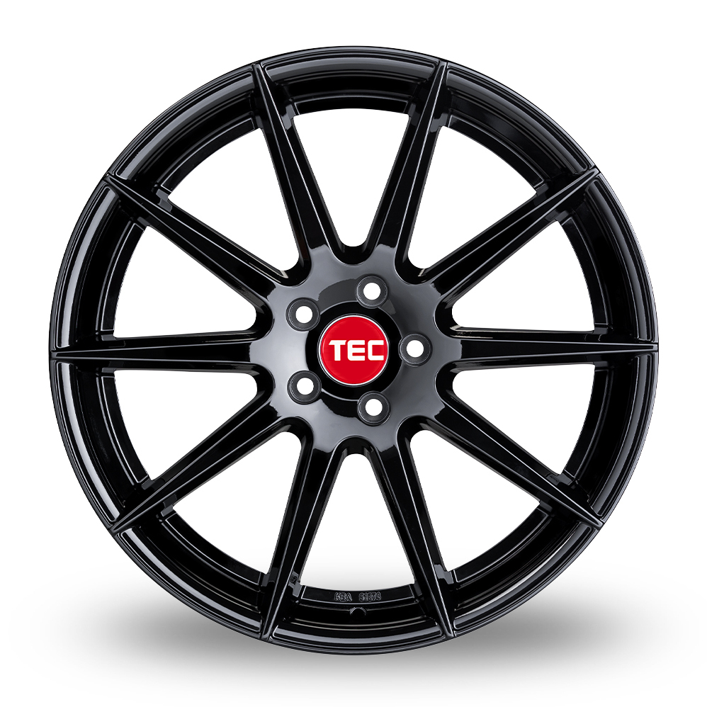 20 Inch TEC Speedwheels GT7 Gloss Black Alloy Wheels