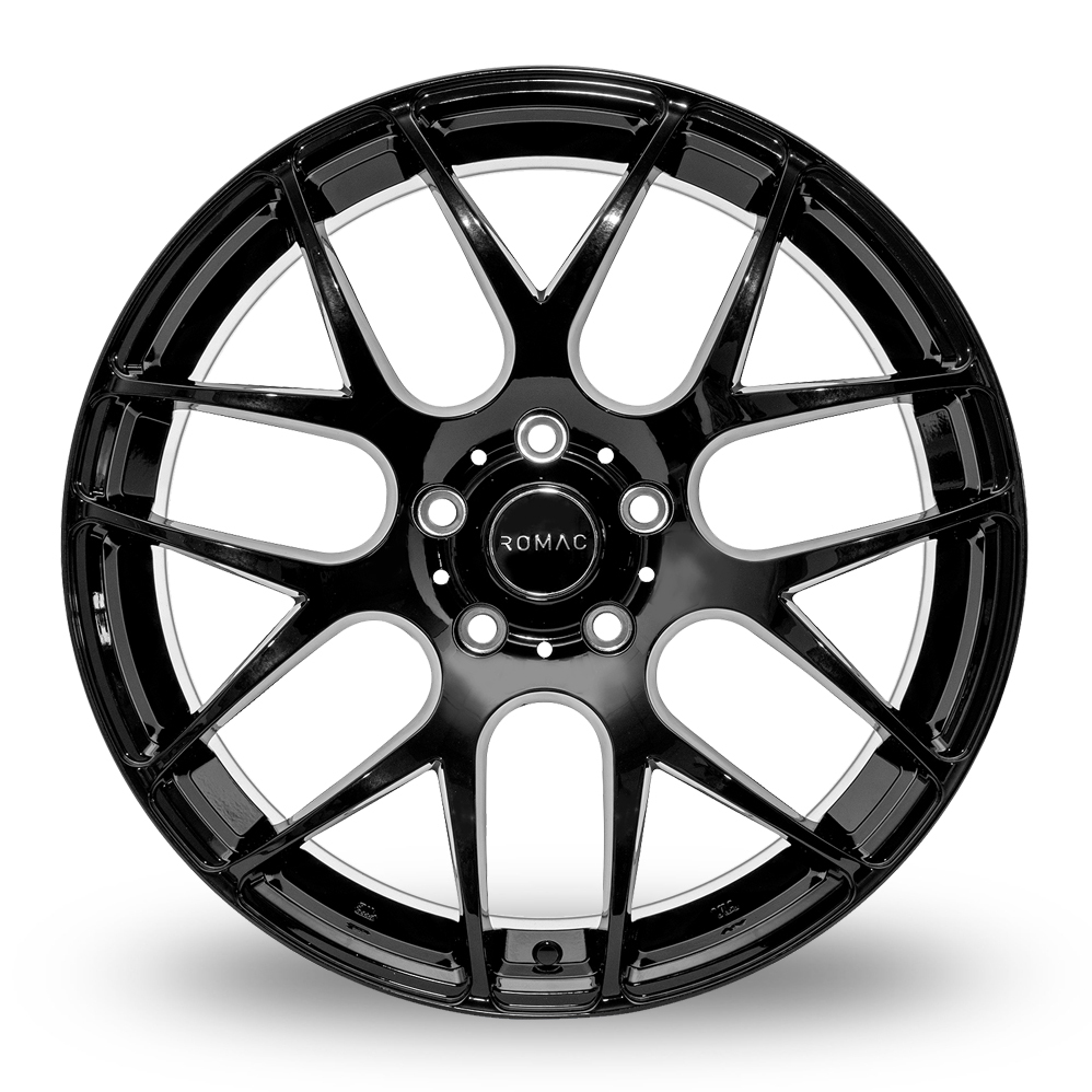 17 Inch Romac Radium Gloss Black Alloy Wheels