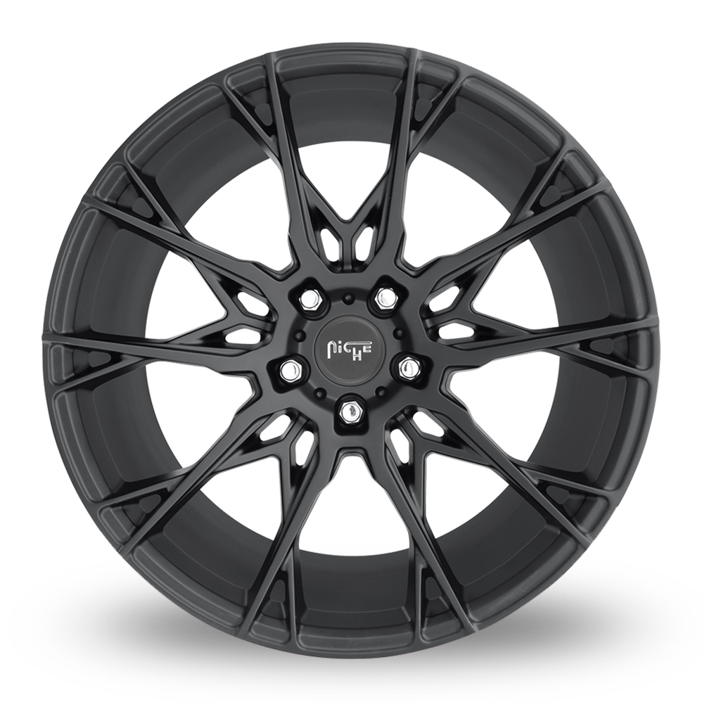 19 Inch Niche Staccato Satin Black Alloy Wheels