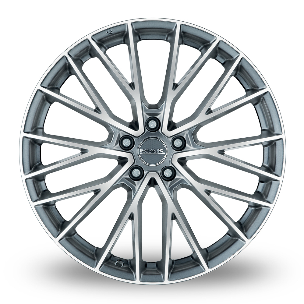 19 Inch MAK Speciale Graphite Mirror Face Alloy Wheels