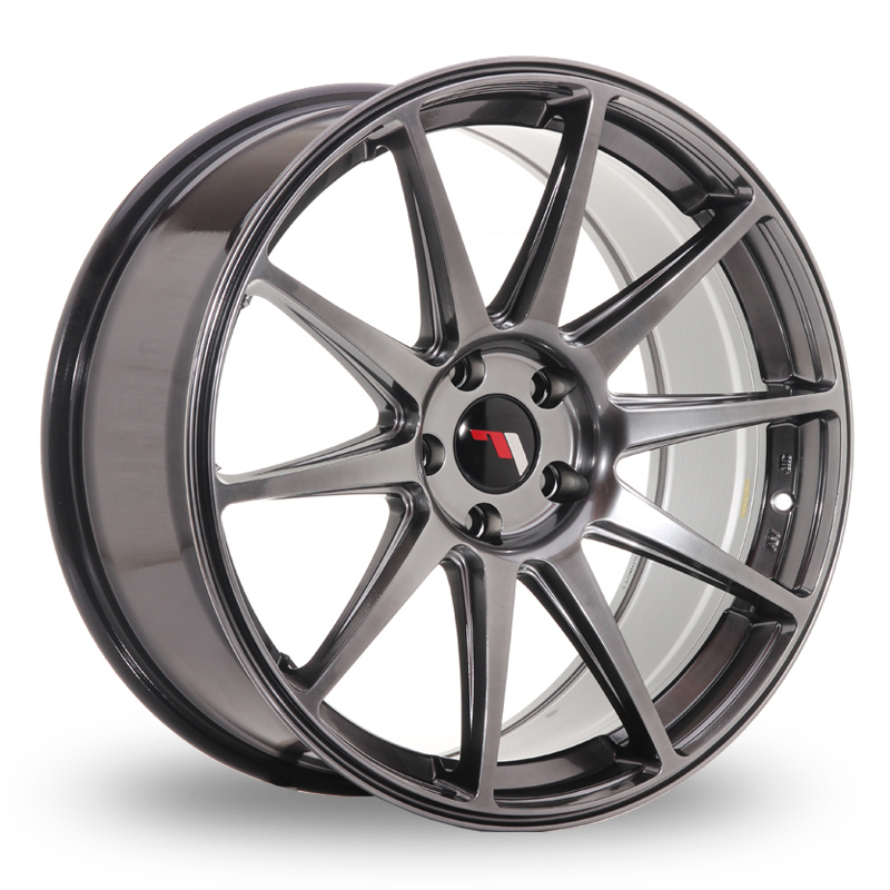 20 Inch Japan Racing JR11 (20x10) (Custom Fitment) Hyper Black Alloy Wheels