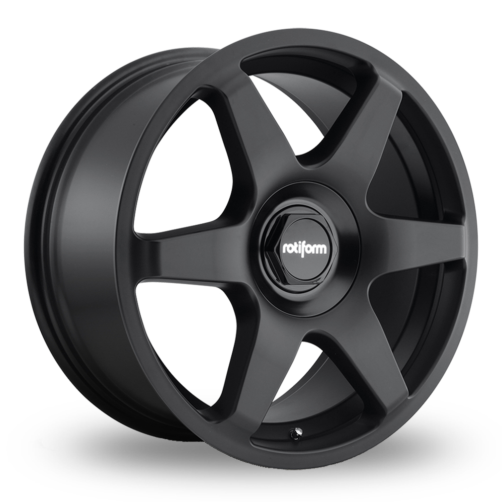 19 Inch Rotiform SIX Matt Black Alloy Wheels