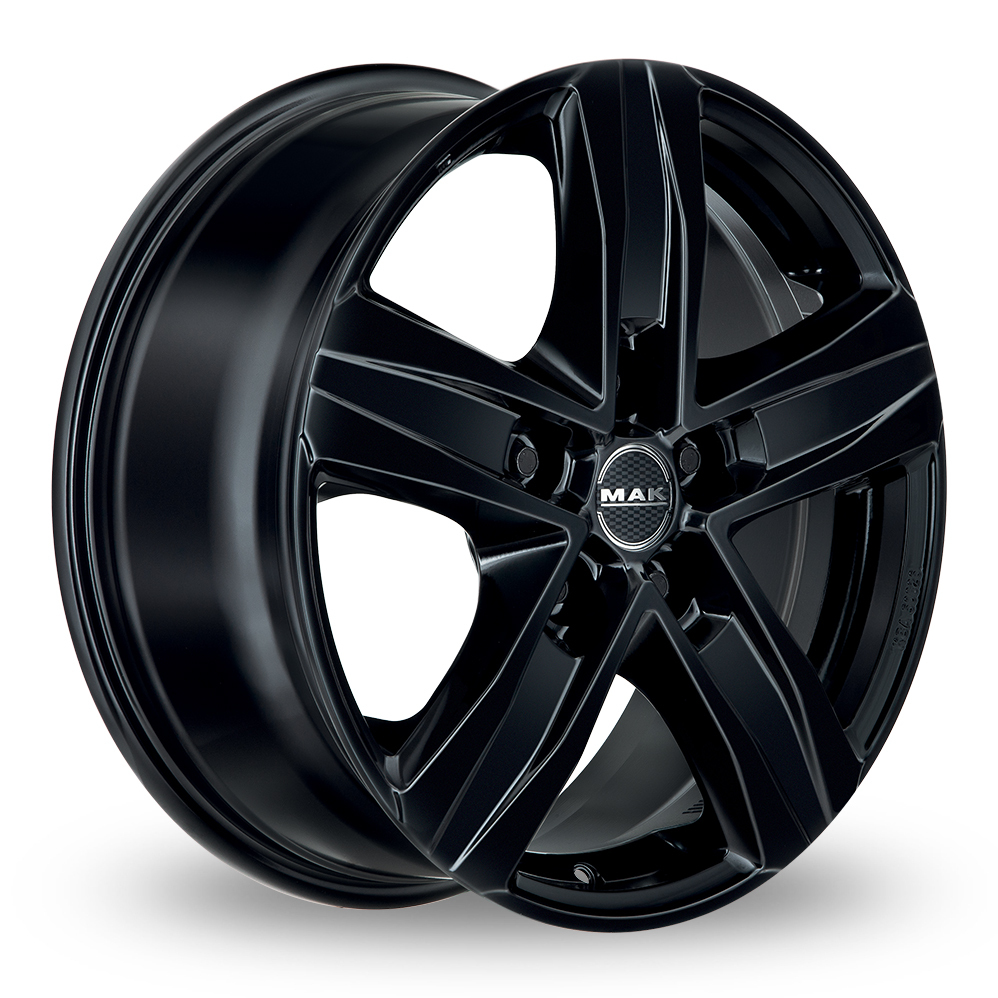 16 Inch MAK Stone 5 Gloss Black Alloy Wheels