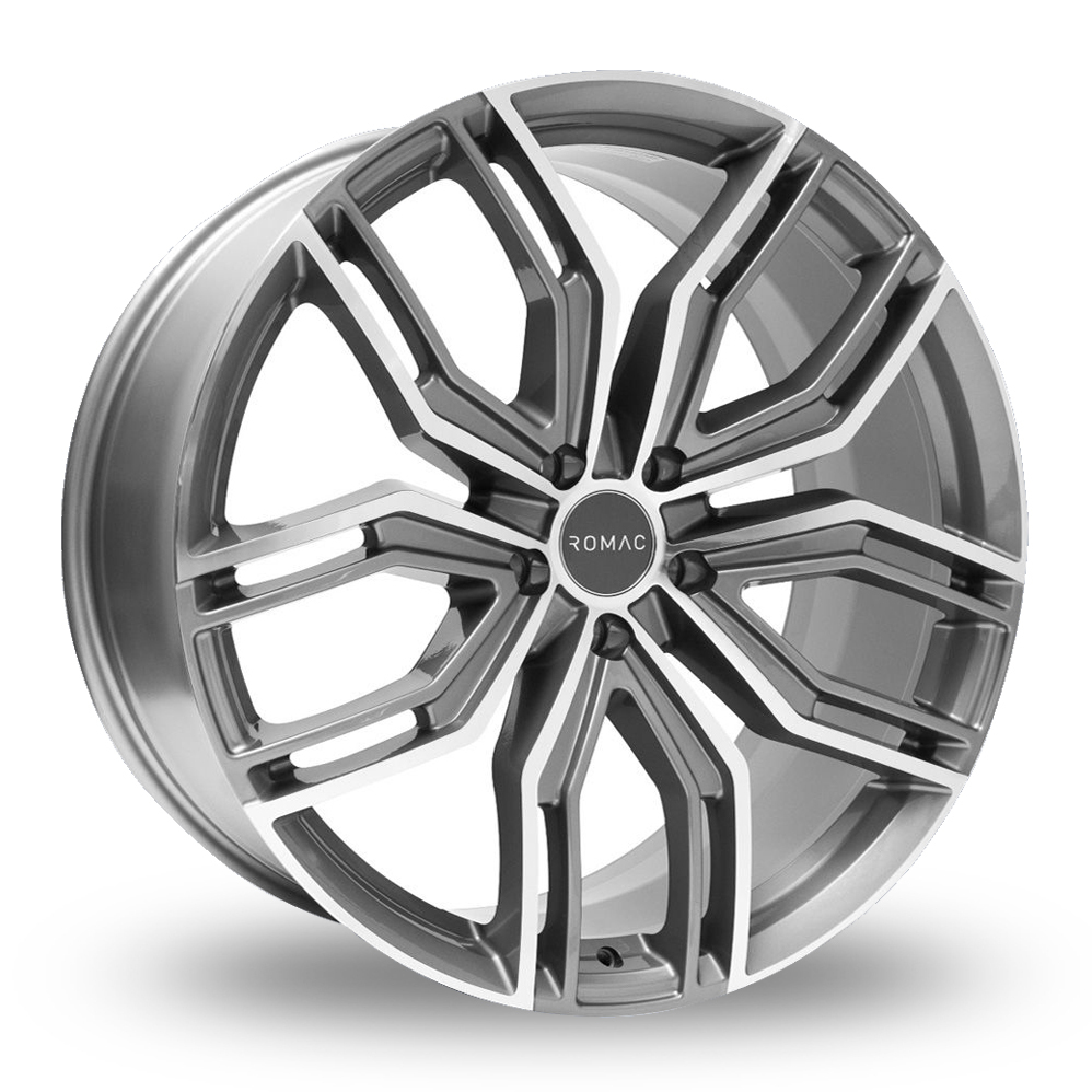 22 Inch Romac Catalina Gun Metal Polished Alloy Wheels