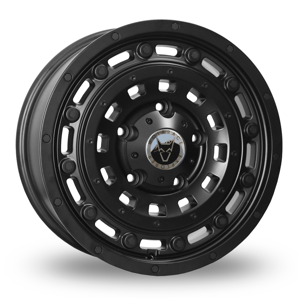 17 Inch Wolfrace Overland Matt Black Alloy Wheels