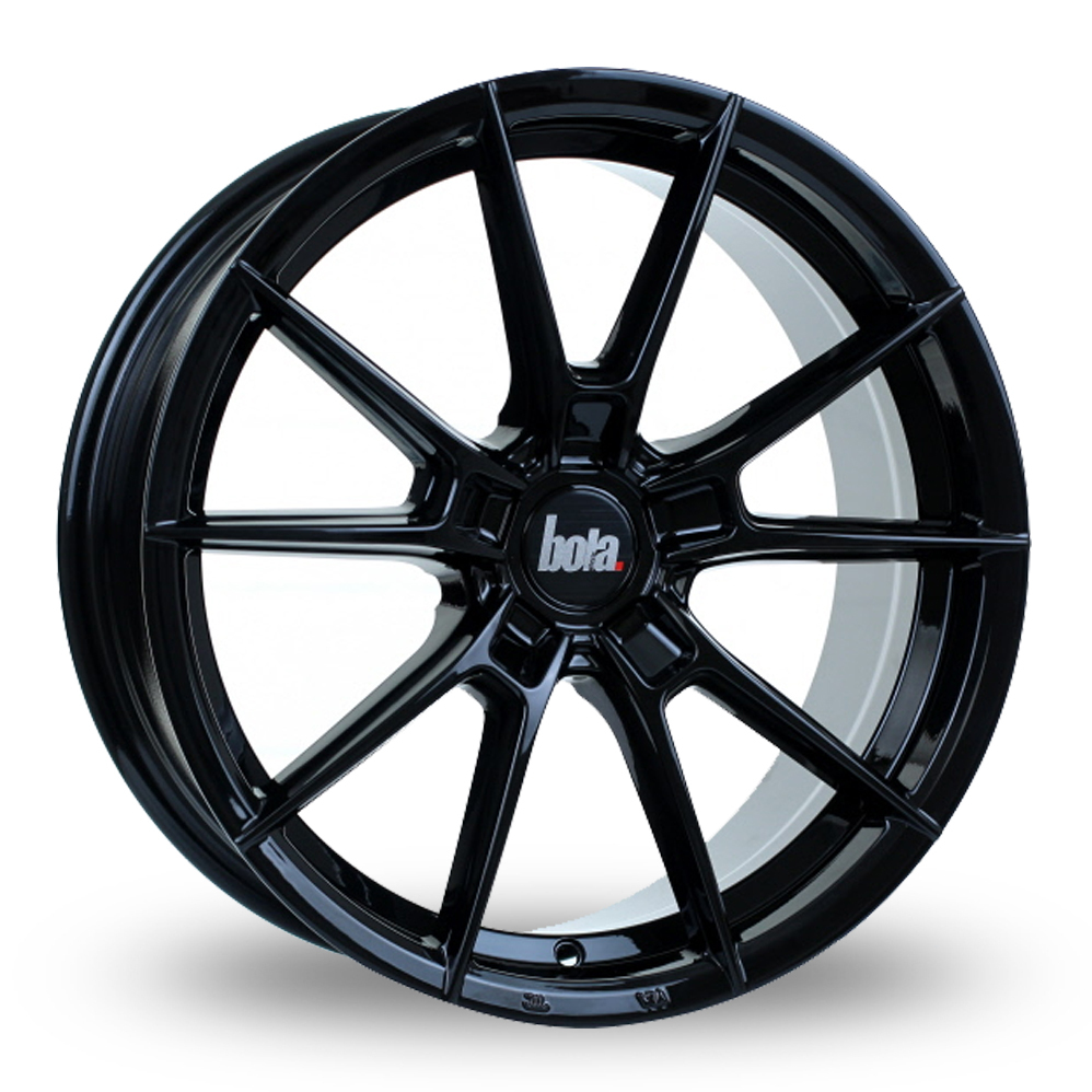 18 Inch Bola B19 Gloss Black Alloy Wheels