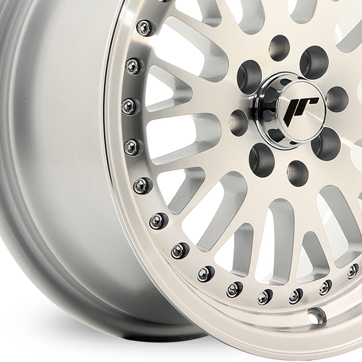 15 Inch Japan Racing JR10 (7x15) Silver Machined Face Alloy Wheels