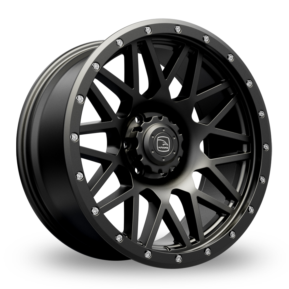 20 Inch Hawke Janga Matt Black Alloy Wheels