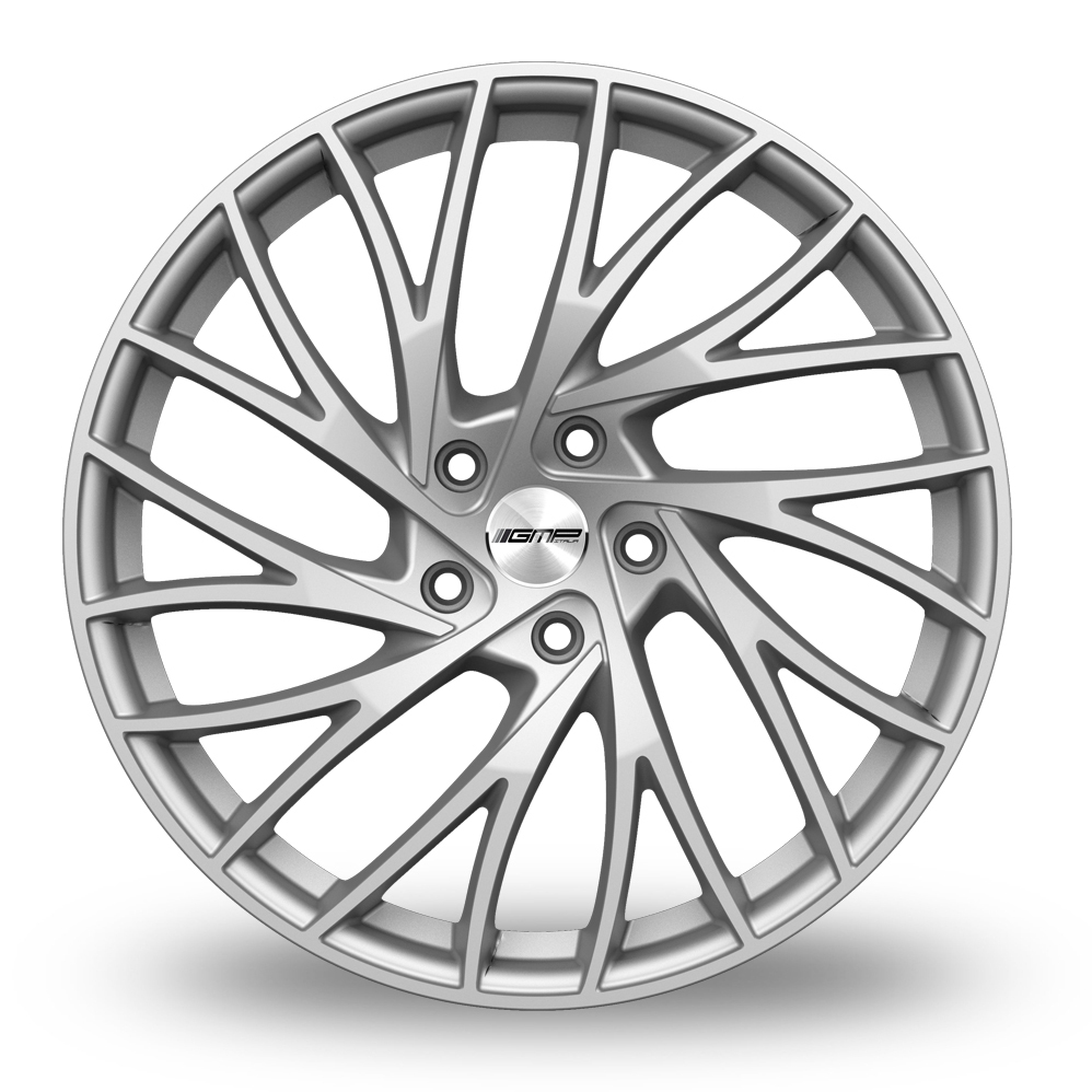 9x21 (Front) & 10x21 (Rear) GMP Italia Enigma Satin Silver Alloy Wheels