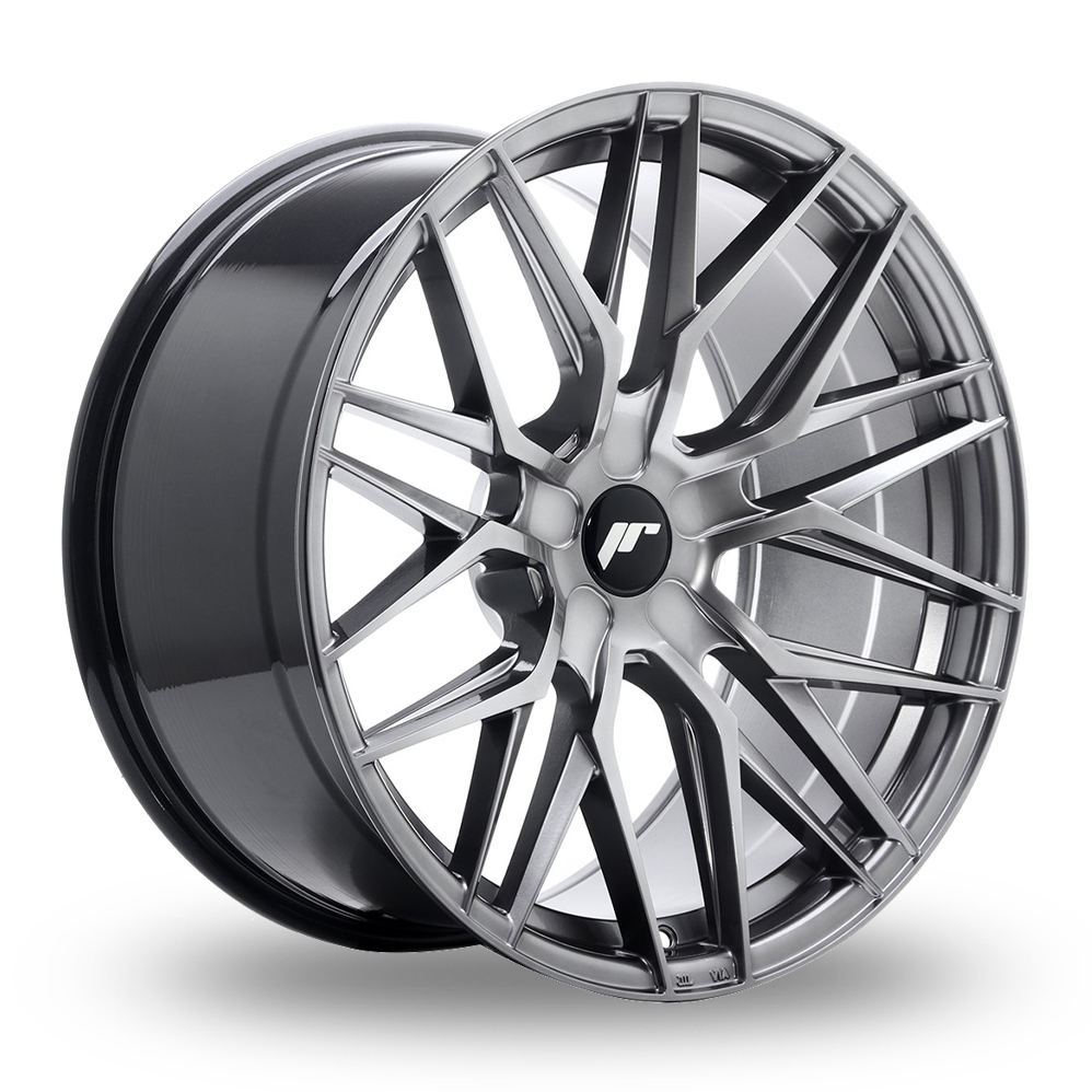 8.5x20 (Front) & 10x20 (Rear) Japan Racing JR28 () Hyper Black Alloy Wheels