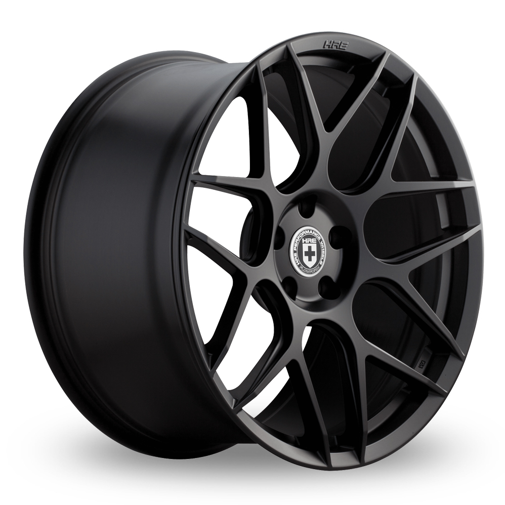 19 Inch HRE FlowForm FF01 Satin Black Alloy Wheels