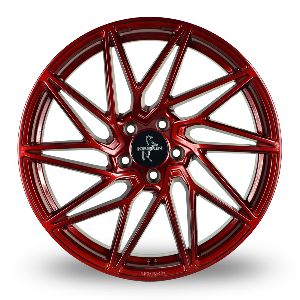 19 Inch Keskin Tuning KT20 Candy Red Alloy Wheels