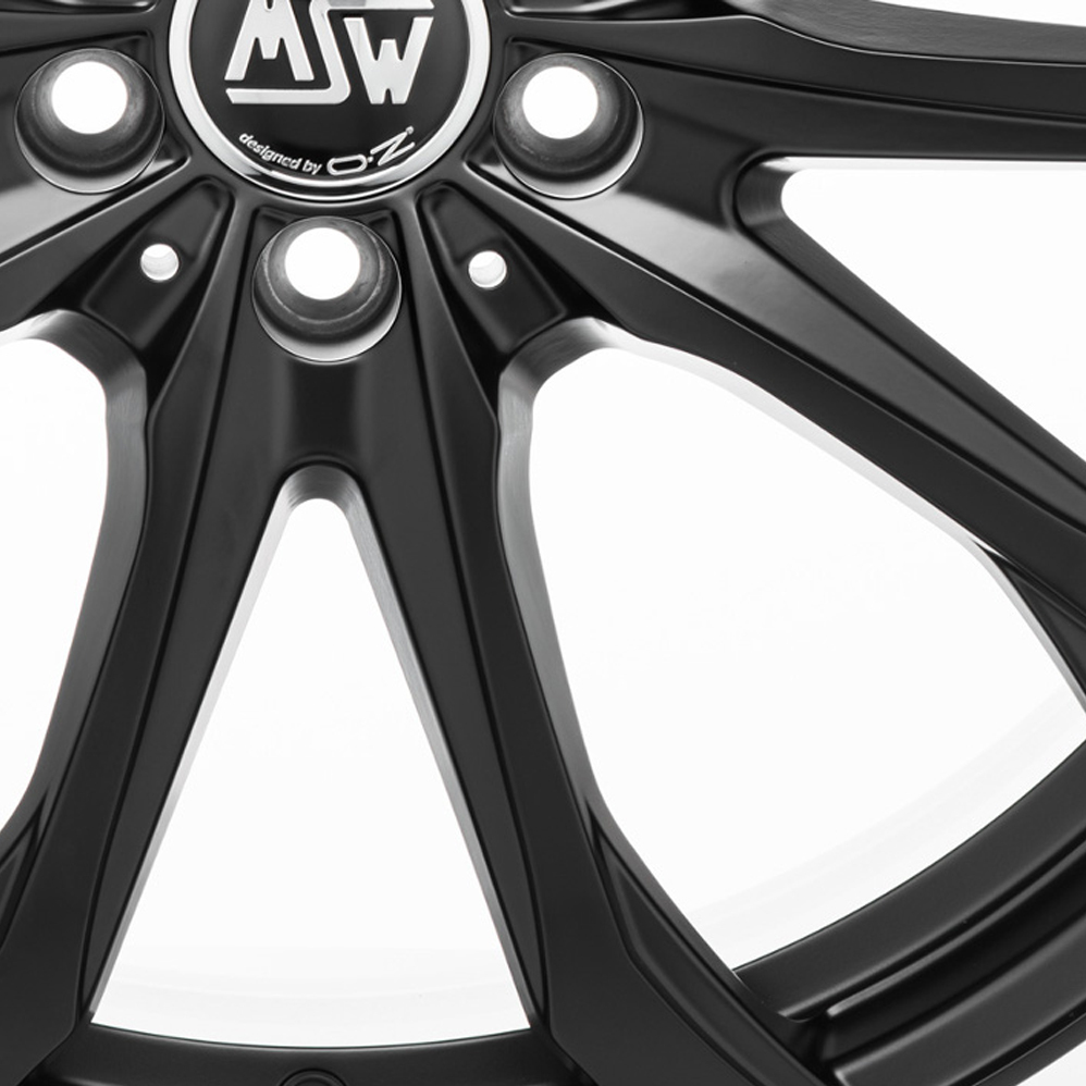 19 Inch MSW (by OZ) 48 Matt Black Alloy Wheels