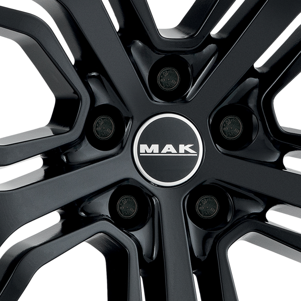 22 Inch MAK Kingdom Gloss Black Alloy Wheels