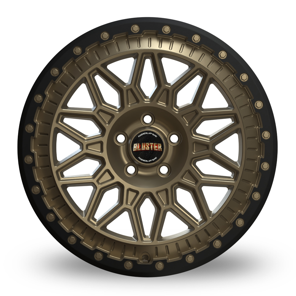 17 Inch Fondmetal Bluster Matt Bronze Black Bead Ring Alloy Wheels