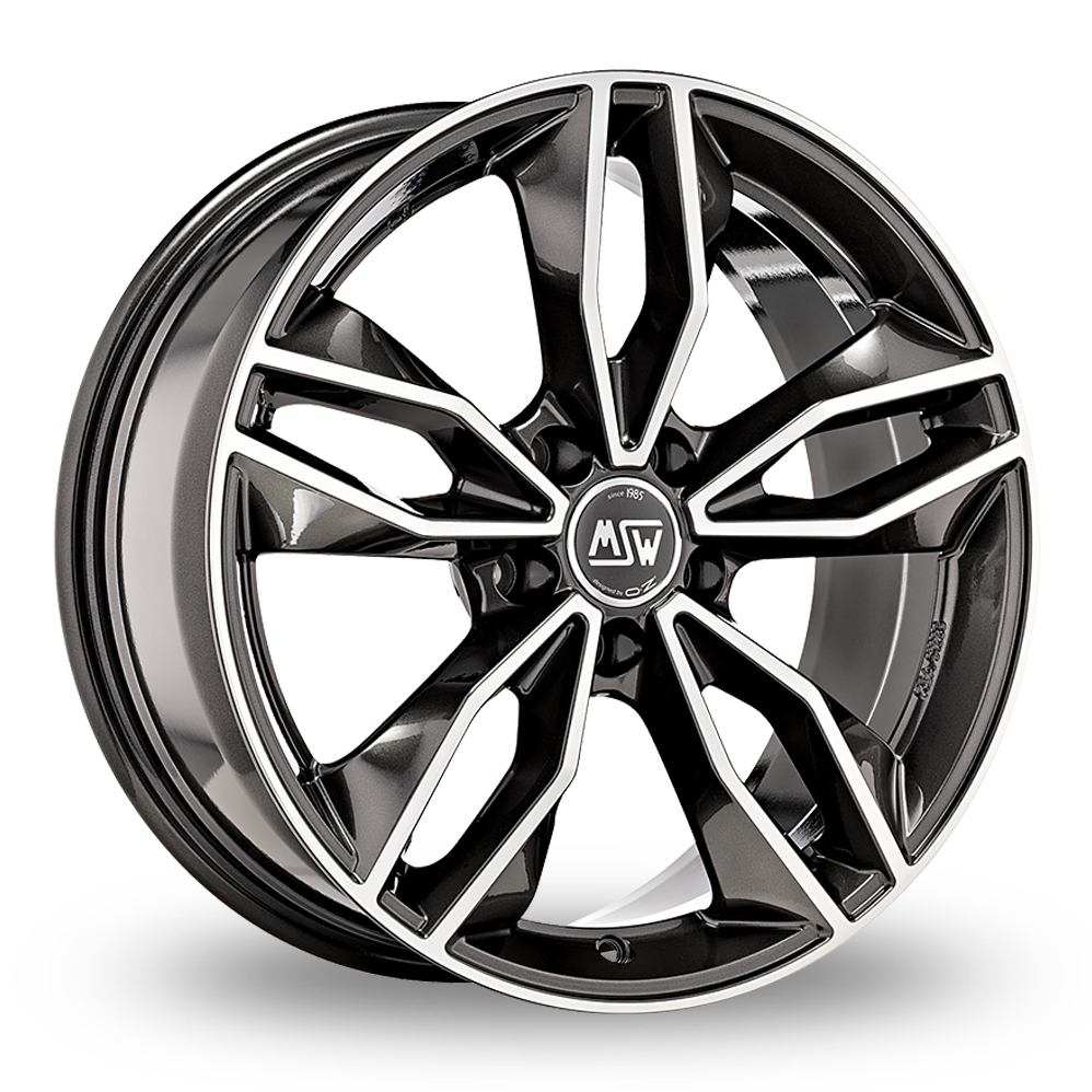 17 Inch MSW (by OZ) 71 Grey Polished Alloy Wheels