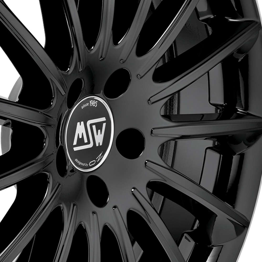 20 Inch MSW (by OZ) 30 Gloss Black Alloy Wheels