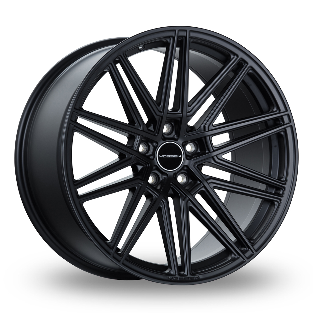 22 Inch Vossen CV10 Concave Satin Black Alloy Wheels