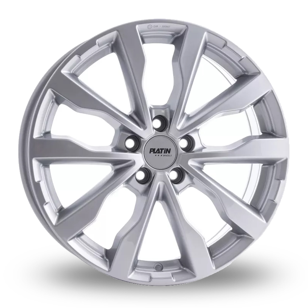 20 Inch Platin P 86 (5 Stud) Silver Alloy Wheels