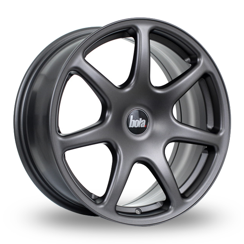 17 Inch Bola B7 Matt Gun Metal Alloy Wheels