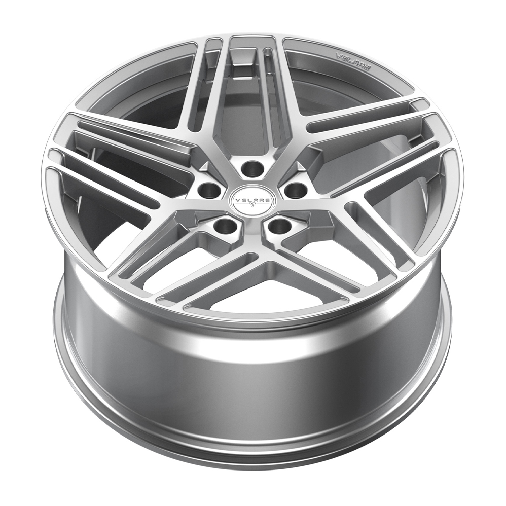 8.5x20 (Front) & 10x20 (Rear) Velare VLR16 Silver Alloy Wheels