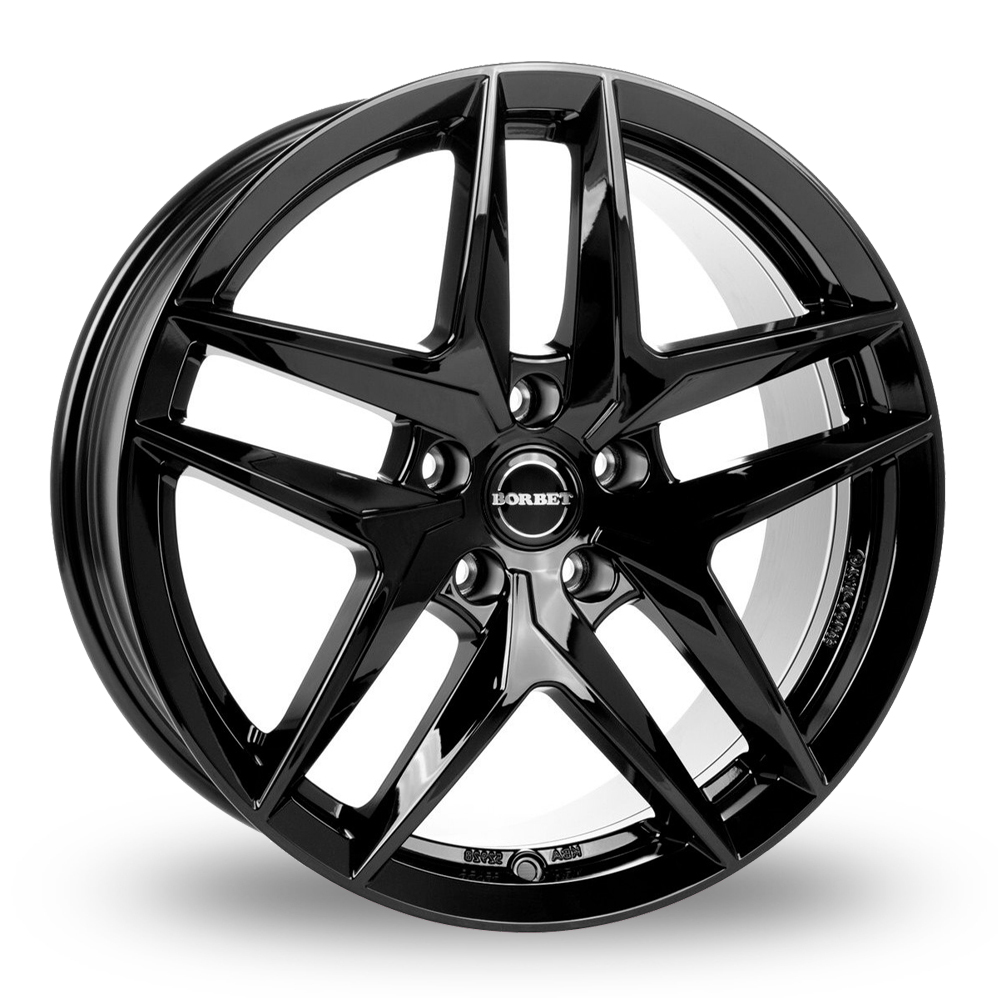 19 Inch Borbet Z Gloss Black Alloy Wheels