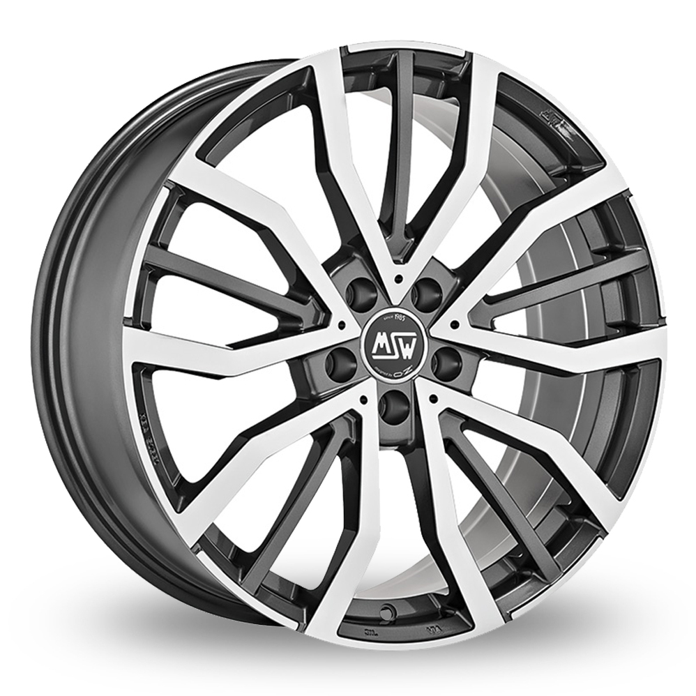 19 Inch MSW (by OZ) 49 Gun Metal Polished Alloy Wheels