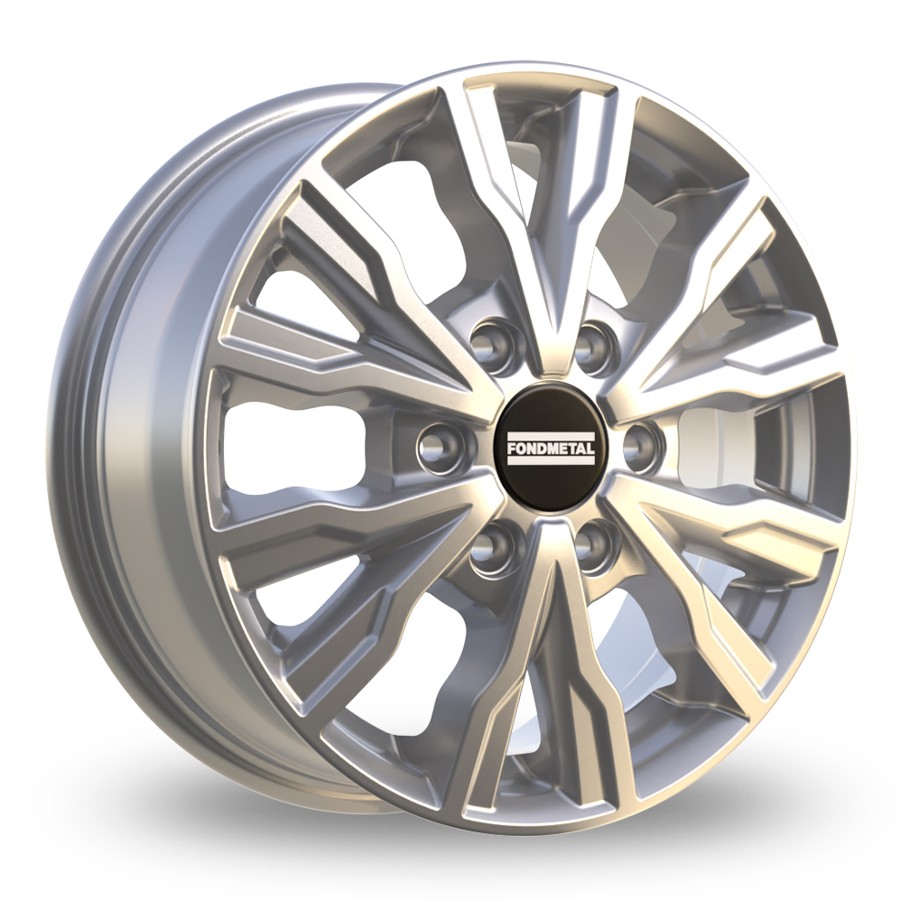 16 Inch Fondmetal PRO2 Gloss Silver Alloy Wheels