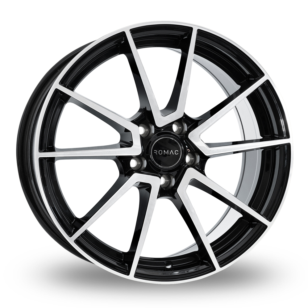 19 Inch Romac Air Black Polished Alloy Wheels